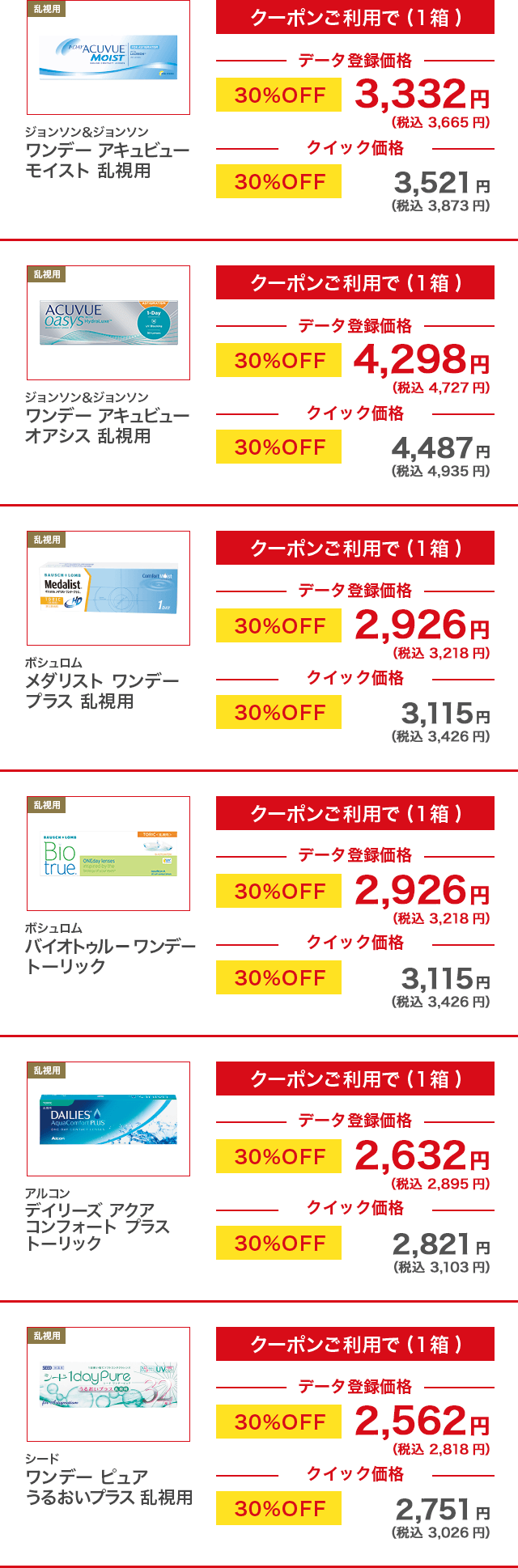 価格表